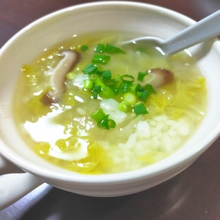 白菜のスープご飯☆柚子風味